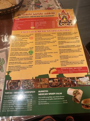 Menu photo 6 El Taco Loco Silver Spring, MD