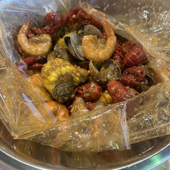 The Crawfish Hut - Shrimp, crawfish, Manila clam and corn on te cob combination. Delicious. Enough for 2 with leftovers. - Seafood Near Me - Burien, Washington The Crawfish Hut - Shrimp, crawfish, Manila clam and corn on te cob combination. Delicious. Enough for 2 with leftovers. - Seafood Near Me - Burien, Washington