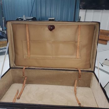 The Upholstery Man - Vintage Suitcase Reupholstered - Furniture Reupholstery Near Me - Frankfort, Kentucky The Upholstery Man - Vintage Suitcase Reupholstered - Furniture Reupholstery Near Me - Frankfort, Kentucky