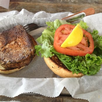Chowder Ted's - Blackened Tuna Sandwich. Very tasty. - Seafood Near Me - Jacksonville, Florida