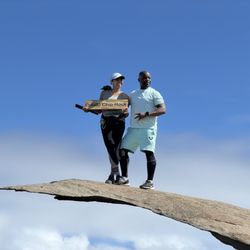 Mount Woodson Trail - Someone made a wood sign for everyone to enjoy!!  Love this.