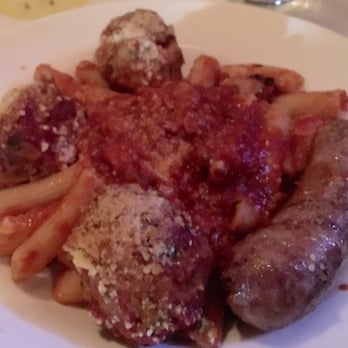 Carmelina's - Bronx Tale: Pasta with 3 meatballs plus sausage. The exceptional meatballs are the star. Truly outstanding but too much food! - Italian Near Me - Boston, Massachusetts Carmelina's - Bronx Tale: Pasta with 3 meatballs plus sausage. The exceptional meatballs are the star. Truly outstanding but too much food! - Italian Near Me - Boston, Massachusetts