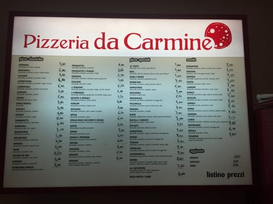 Menu photo 4 Pizzeria da Carmine Vicenza, VI Menu photo 4 Pizzeria da Carmine Vicenza, VI