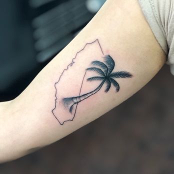 Iconiq Tattoo Studio - Cali and palm tree - Tattoo Near Me - Fontana, California Iconiq Tattoo Studio - Cali and palm tree - Tattoo Near Me - Fontana, California