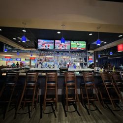 Stars and Strikes - The bar is well stocked and in the middle. Can't miss it.