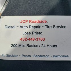 JCP Roadside Diesel - Auto Repair & Tire Service