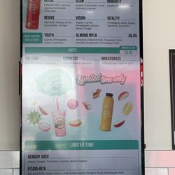 Main Squeeze Juice - Menu