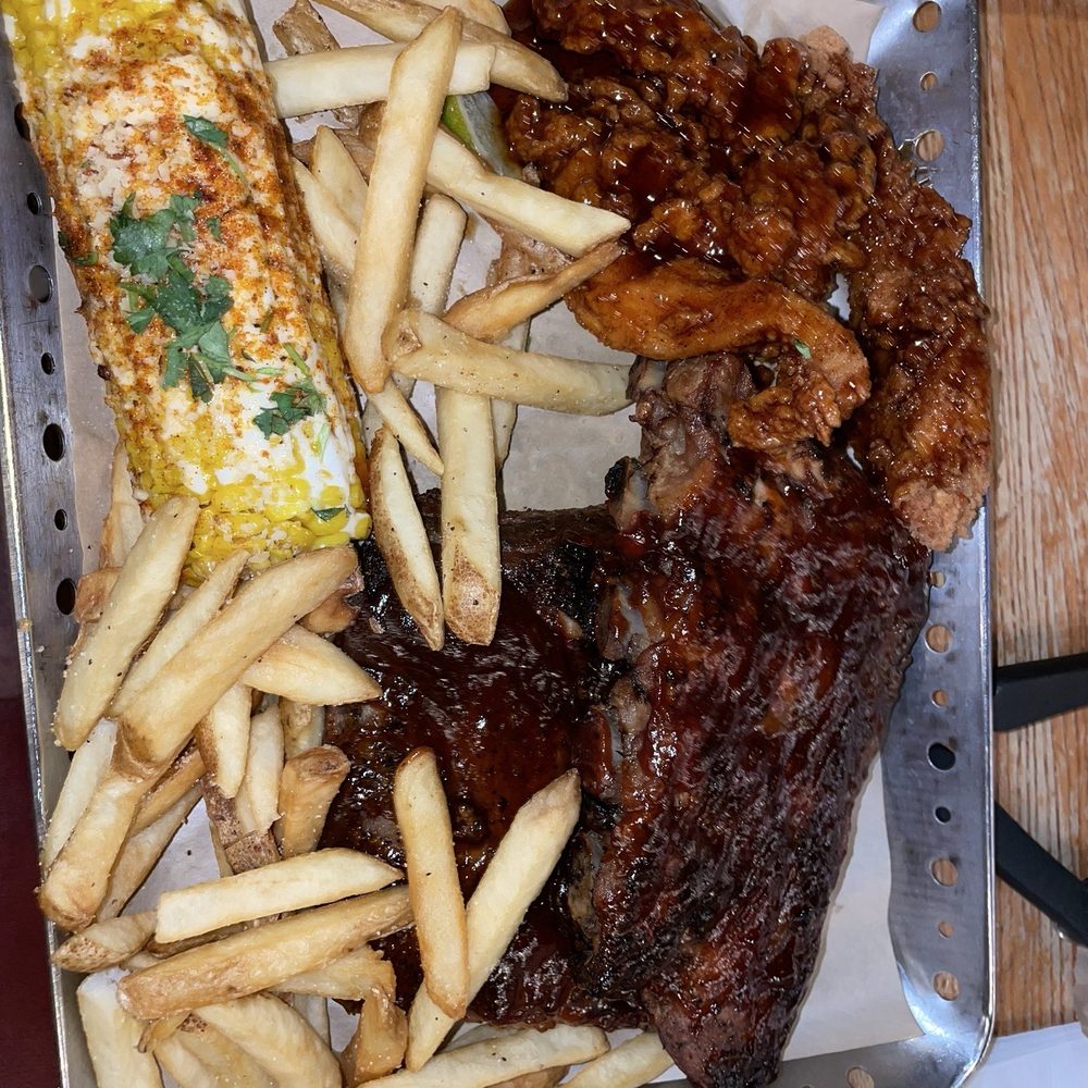 Chili's - Half Order of Ribs with Crispy Chicken Crispers Combo and elote corn. - Tex-Mex Near Me - Manteca, California Chili's - Half Order of Ribs with Crispy Chicken Crispers Combo and elote corn. - Tex-Mex Near Me - Manteca, California