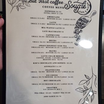 Soufflé Cafe & Bistro - Coffee menu - Cafes Near Me - Cibolo, Texas Soufflé Cafe & Bistro - Coffee menu - Cafes Near Me - Cibolo, Texas