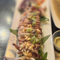 Oc House - Squid with amazing lemon chili sauce.