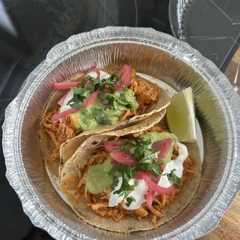 Tlahco Taqueria - 2 Los Tacos with chicken tinga. - Tacos Near Me - Pleasant Valley, New York Tlahco Taqueria - 2 Los Tacos with chicken tinga. - Tacos Near Me - Pleasant Valley, New York