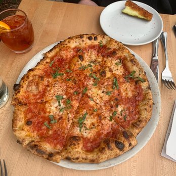 Apizza Regionale - Apizza with extra spicy honey - Pizza Near Me - Syracuse, New York