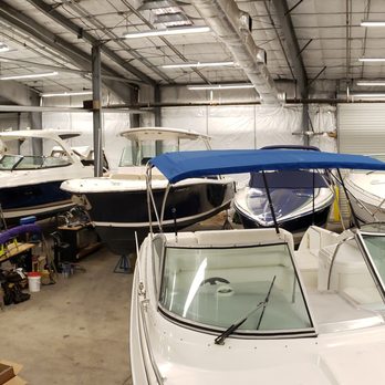 Amzim Marine - 12,000 sq foot workshop can store up to 8 40 foot boats, and keeps your boat in a climate controlled environment while you're not here! - Boat Repair Near Me - Naples, Florida