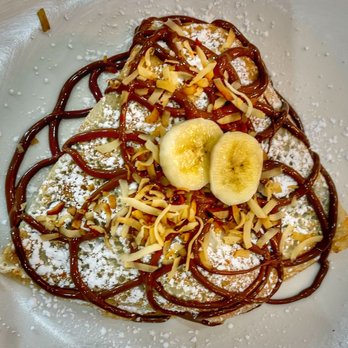 407 Cafe - Paradise Crepe with roasted coconut, banana and Nutella - Cafes Near Me - Orlando, Florida