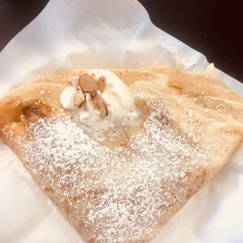 Kaffe Crepe - Caramelized pear, Greek yogurt, honey & toasted almonds - Creperies Near Me - Reno, Nevada Kaffe Crepe - Caramelized pear, Greek yogurt, honey & toasted almonds - Creperies Near Me - Reno, Nevada