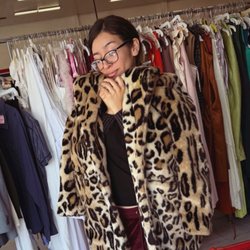 Faux fur coat