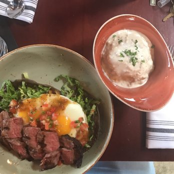 Brookland's Finest - Smothered Solly 's Biscuits & Gravy and Huevos Rancheros with steak - New American Near Me - Washington, DC, District of Columbia