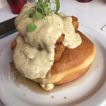 Hi-Lo Diner - Gary Cooper. Donut, chicken strips, gravy, syrup. - Diners Near Me - Minneapolis, Minnesota