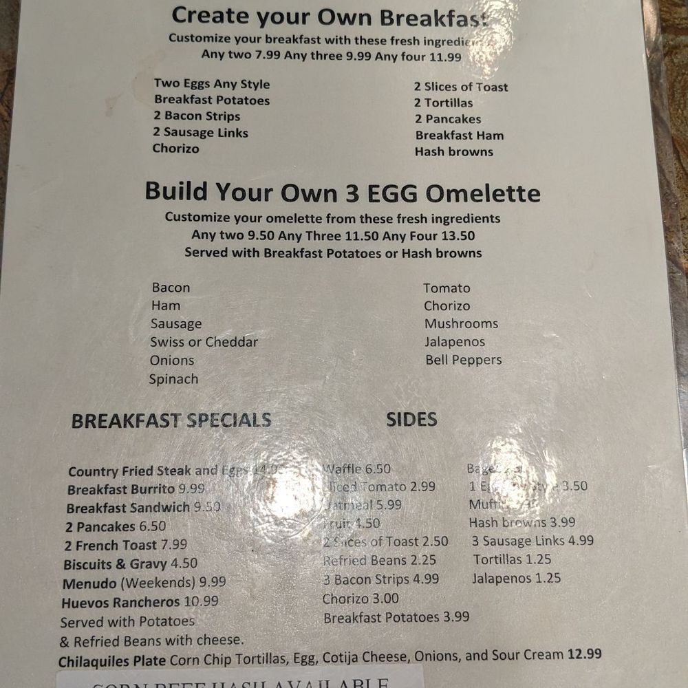 Almansor Grill - Breakfast Menu - American Near Me - Alhambra, California
