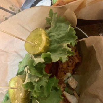 Broderick - BLT Salmon sliders (lettuce wrap instead of bun) - Burgers Near Me - Walnut Creek, California