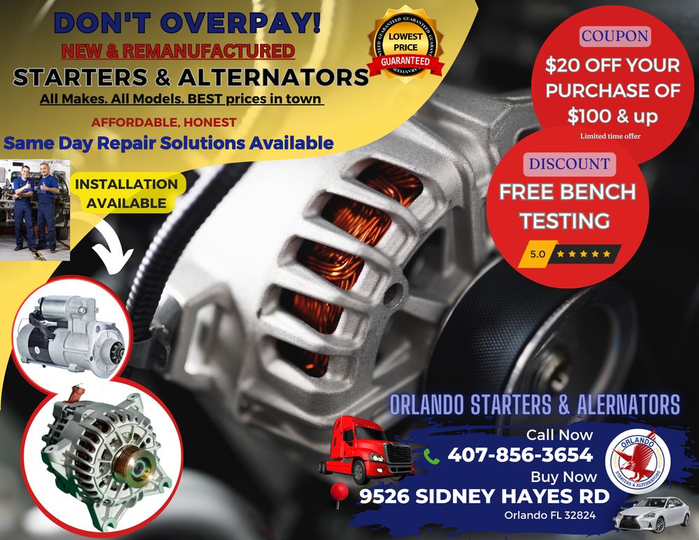 AGUILA STARTERS & ALTERNATORS Updated August 2024 9526 Sidney Hayes