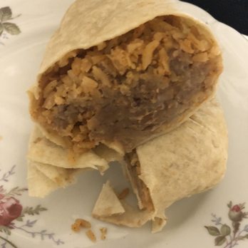 Fuego Cravings - Bean, rice and cheese burrito. - Mexican Near Me - Beaumont, California