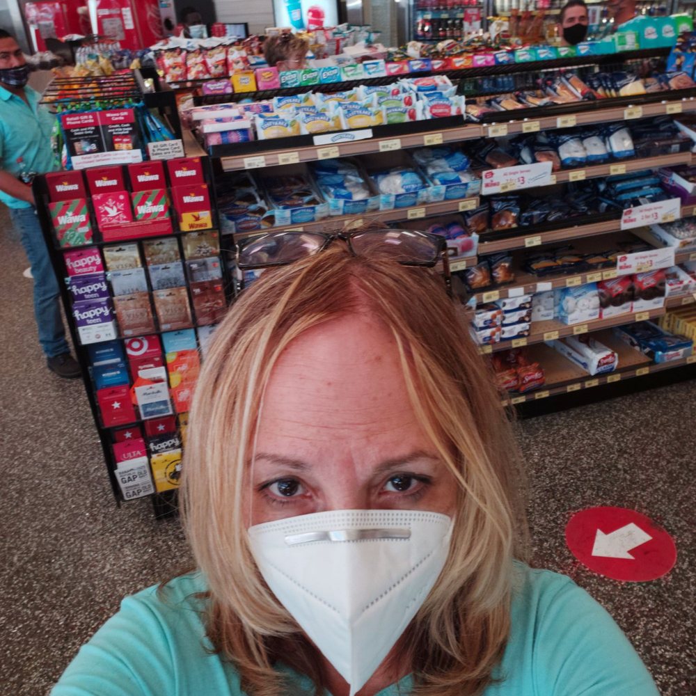 You cant see too good but there is a long line behind shelves You cant see too good but there is a long line behind shelves