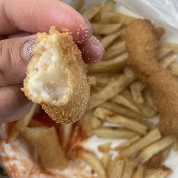 Petes Fish & Chips - Supposedly shrimp, fish was gone so fast- tiny piece, fries, my sauce busted open - Seafood Near Me - Tolleson, Arizona Petes Fish & Chips - Supposedly shrimp, fish was gone so fast- tiny piece, fries, my sauce busted open - Seafood Near Me - Tolleson, Arizona