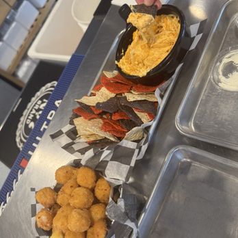 Case And Bucks Grub & Pub - pepper jack cheese balls and buffalo chicken dip - American Near Me - Barnhart, Missouri Case And Bucks Grub & Pub - pepper jack cheese balls and buffalo chicken dip - American Near Me - Barnhart, Missouri
