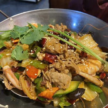 BK Yami - sliced beed shrimp squid zucchini nappacabbage DRY HOTPOT - Seafood Near Me - Brooklyn, New York BK Yami - sliced beed shrimp squid zucchini nappacabbage DRY HOTPOT - Seafood Near Me - Brooklyn, New York