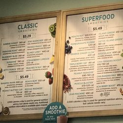 Tropical Smoothie Cafe - Menu