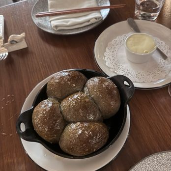 Camelia - black sesame parker house rolls - French Near Me - Los Angeles, California Camelia - black sesame parker house rolls - French Near Me - Los Angeles, California