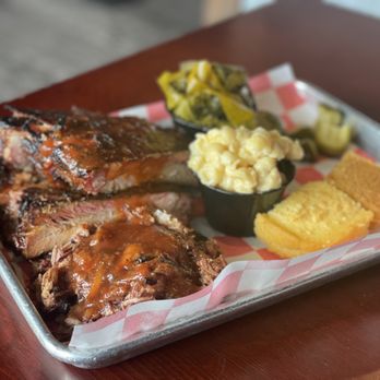 Jersey Shore BBQ - 1/2 rack of ribs, Collard Greens Mac and Cheese - Barbeque Near Me - East Brunswick, New Jersey Jersey Shore BBQ - 1/2 rack of ribs, Collard Greens Mac and Cheese - Barbeque Near Me - East Brunswick, New Jersey