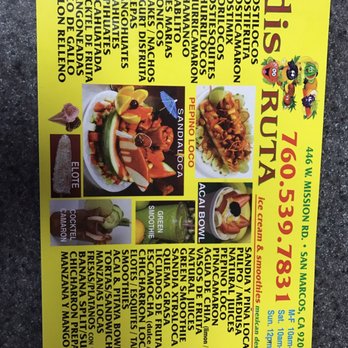 Disfruta - Menu - Desserts Near Me - San Marcos, California Disfruta - Menu - Desserts Near Me - San Marcos, California