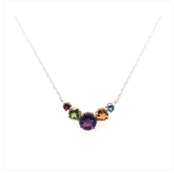 Adam Keshishian Jewelers - Quality Color Design 14k Multi Color Gemstone Necklace