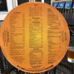 Zimmy's Tavern - This is the latest menu at Zimmys. Their Zimmy burger is amazing and we love their pizza too!!