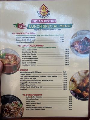 Menu photo 1 Curry Hut Indian Bistro Vancouver, BC