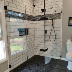 Milford Glass - Curbless Shower enclosue
