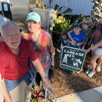 Cabbage Key - Family pic by the dock. - Coffee & Tea Near Me - Pineland, Florida