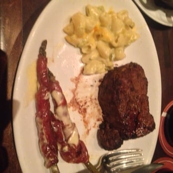 Arrowhead Grill - Chilie Mac N Cheese, Filet and the Prosciutto wrapped asparagus - Seafood Near Me - Glendale, Arizona