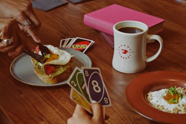 Funny Library Coffee Shop by null