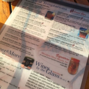 Cliff Dive Grill - Drink menu - Barbeque Near Me - Lahaina, Hawaii