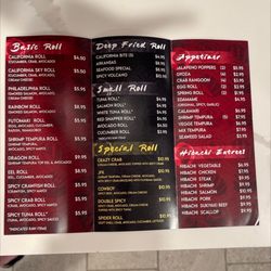 Fujiyama Express - Menu