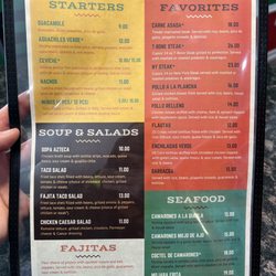 Menu front