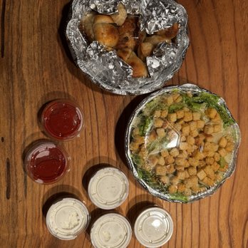 Times Square Pizza & Bagels - Excellent garlic knots!! Along with a beautiful Caesar salad - Pizza Near Me - Temecula, California Times Square Pizza & Bagels - Excellent garlic knots!! Along with a beautiful Caesar salad - Pizza Near Me - Temecula, California