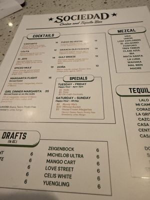 Menu photo 2 Sociedad Round Rock, TX