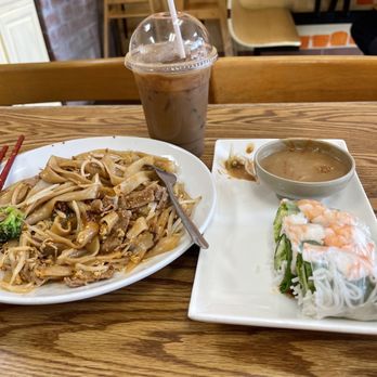 Viet Pho Restaurant - This is Viet Pho's Pad See Ew, fresh shrimp roll and expresso with condensed milk. - Noodles Near Me - Vallejo, California Viet Pho Restaurant - This is Viet Pho's Pad See Ew, fresh shrimp roll and expresso with condensed milk. - Noodles Near Me - Vallejo, California