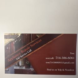 Appliance Repair Services