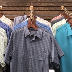 Eureka Clothing Company - New shipment of Marmot shirts for men! Come by and see all our outdoor wear for men and women! Lots of new styles and brands!