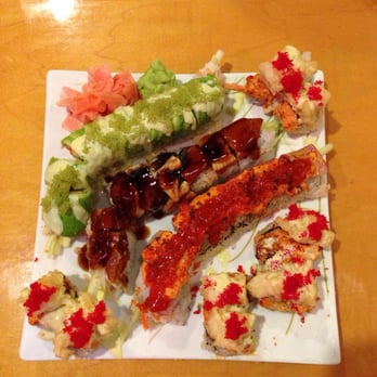 Hayashi - Ninja turtle roll, Miami roll, bloody tuna roll, and sky roll - Japanese Near Me - Gurnee, Illinois